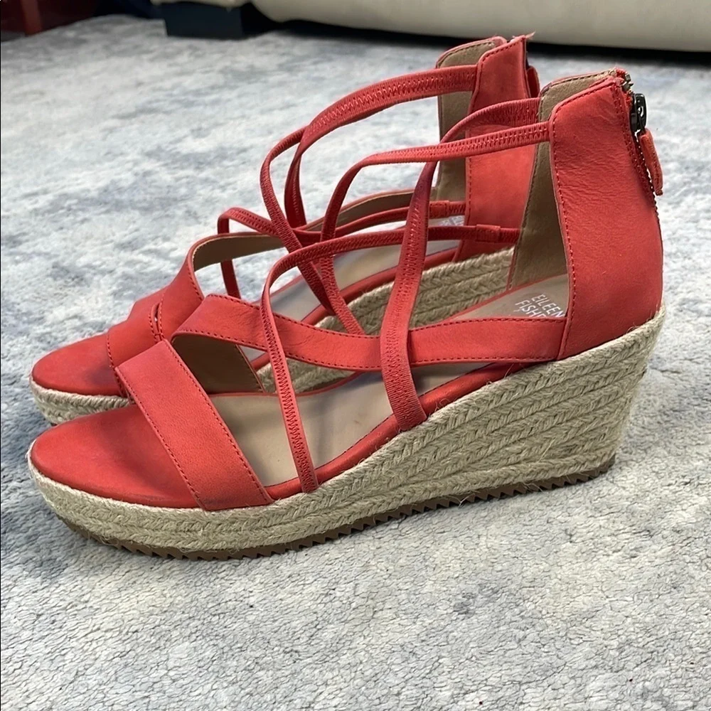 Eileen Fisher espadrille wedge